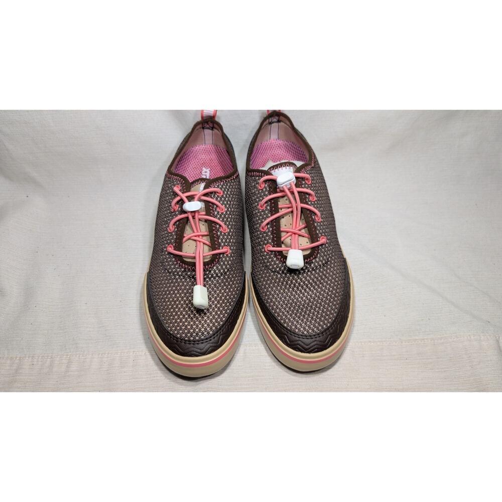 XTRATUF Riptide Women's Airmesh Deck Shoes Size 8 Brown Pink‎ 22409 NWB
